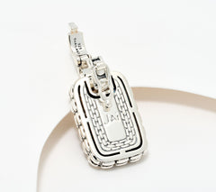 JAI Sterling Silver Pave Topaz Enhancer