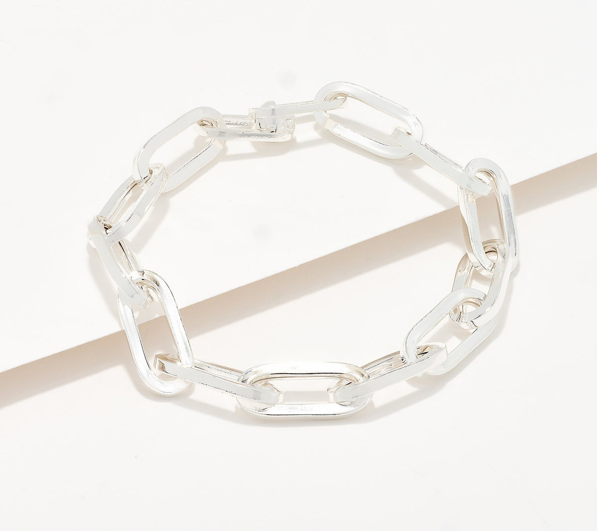 UltraFine 950 Silver Hidden Magnetic Closure Bracelet Sterling Silver 6-3/4" Fit