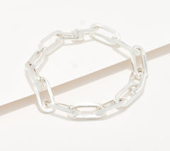 UltraFine 950 Silver Hidden Magnetic Closure Bracelet Sterling Silver 6-3/4" Fit