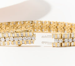 Fire Light Lab Grown Diamond 3cttw Bracelet, Sterling Silver, 6-3/4" SM
