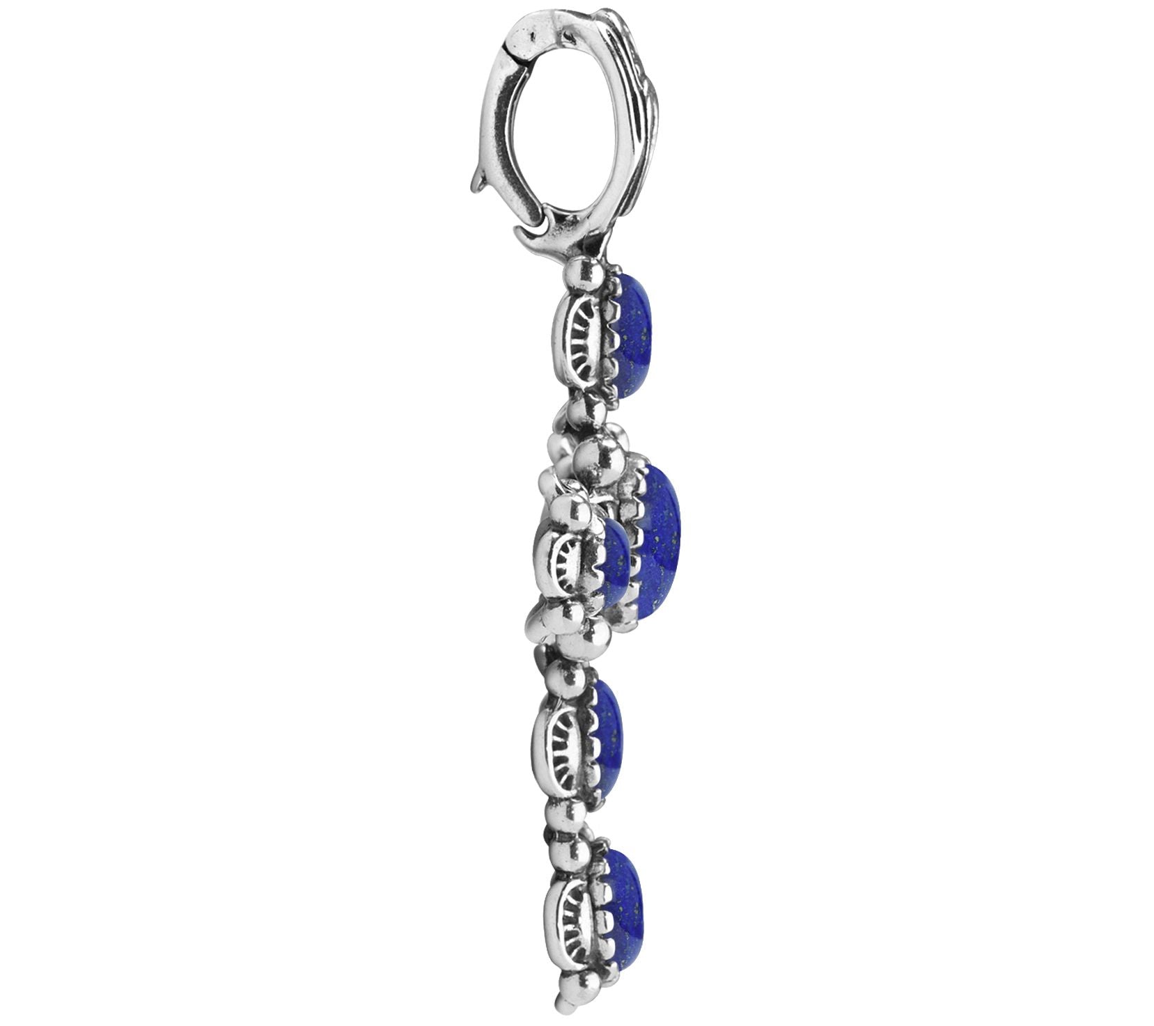 American West Classics Sterling Silver Lapis Lazuli Cross Enhancer