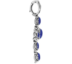 American West Classics Sterling Silver Lapis Lazuli Cross Enhancer