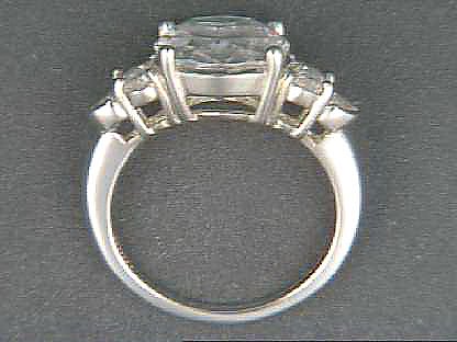 Diamonique Season of Splendor Oval Cluster Ring 5.60 cttw Sterling Silver Size 8