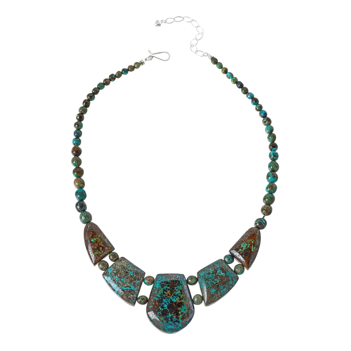 Jay King Sterling Silver Heavenly Well Lake Turquoise Statement Necklace, 18"