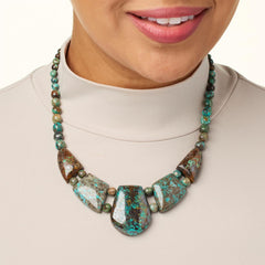 Jay King Sterling Silver Heavenly Well Lake Turquoise Statement Necklace, 18"