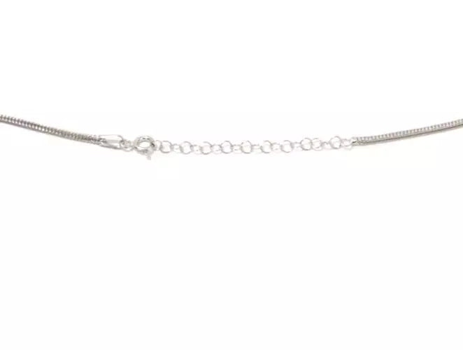 Ottoman Sterling Silver Jewelry Collection Foxtail Chain Necklace. 18"