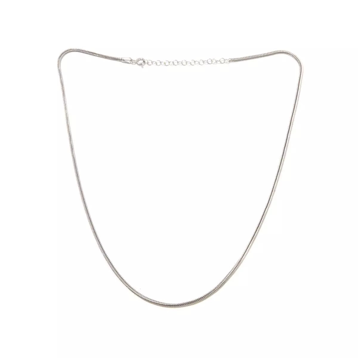 Ottoman Sterling Silver Jewelry Collection Foxtail Chain Necklace. 18"
