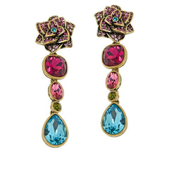 Pendientes colgantes florales "Rebosantes de gemas" de Heidi Daus