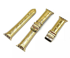 Kessaris Silver, Gold, or Leopard Panther Interchangeable Apple Watch Straps â€“ Stylish and Durable Bands for All Apple Watch Models