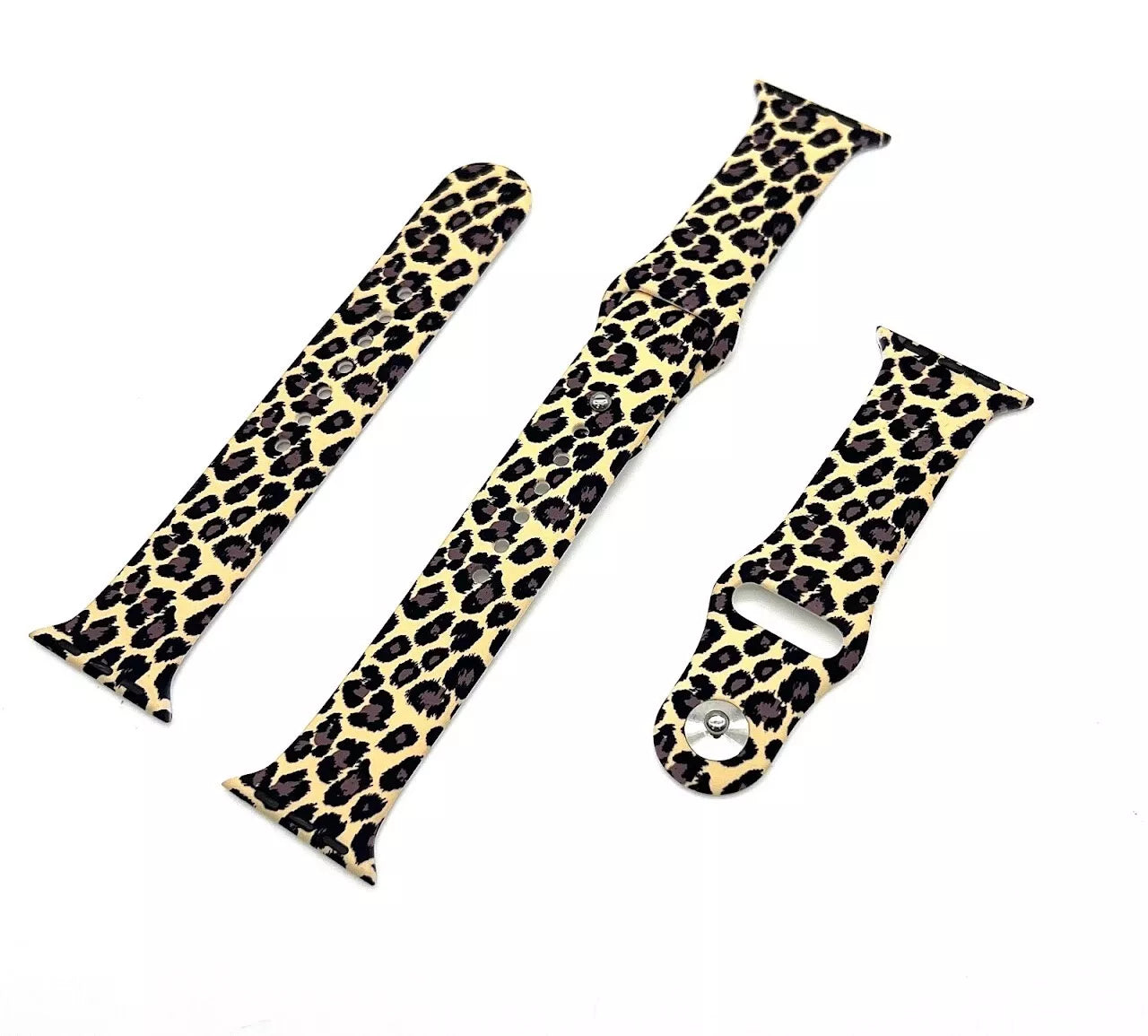 Kessaris Silver, Gold, or Leopard Panther Interchangeable Apple Watch Straps â€“ Stylish and Durable Bands for All Apple Watch Models