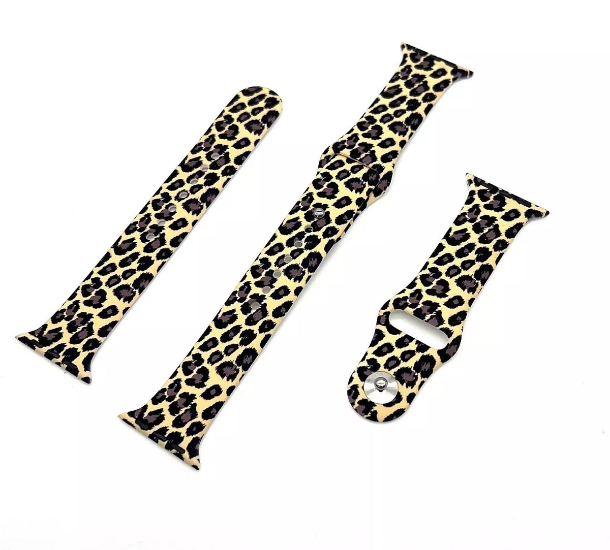Kessaris Silver, Gold, or Leopard Panther Interchangeable Apple Watch Straps â€“ Stylish and Durable Bands for All Apple Watch Models