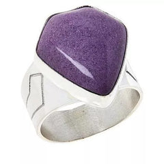 Anillo de cóctel de plata esterlina con puntada morada de Jay King, talla 10
