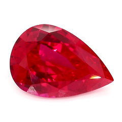 Lab Ruby Pear 17x11mm Lannyte Manmade