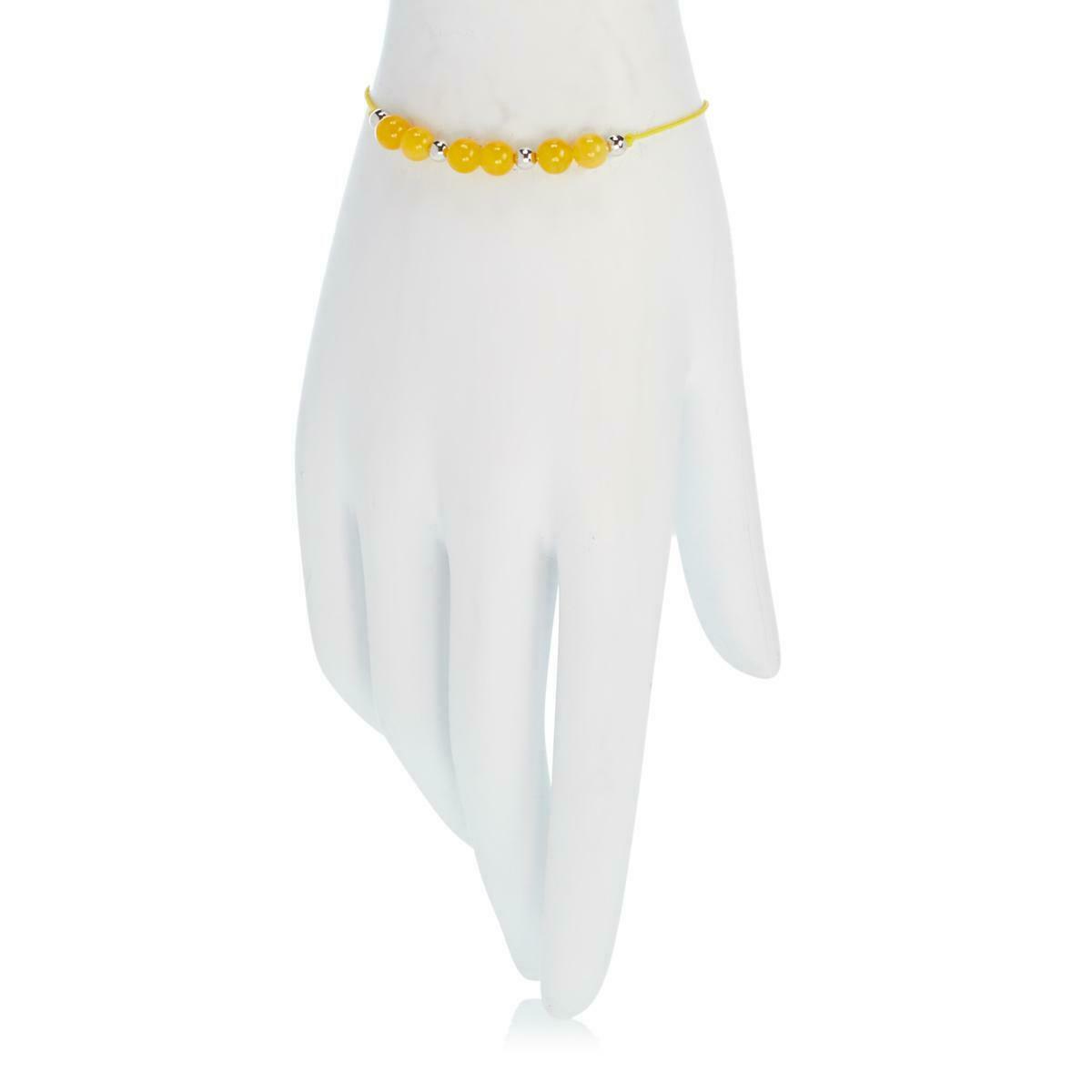 Jade of Yesteryear Adjustable Yellow Jade Bead Macrame Bracelet, Fits Sm - Large | Jewelry & Watches:Fine Jewelry:Fine Bracelets:Gemstone