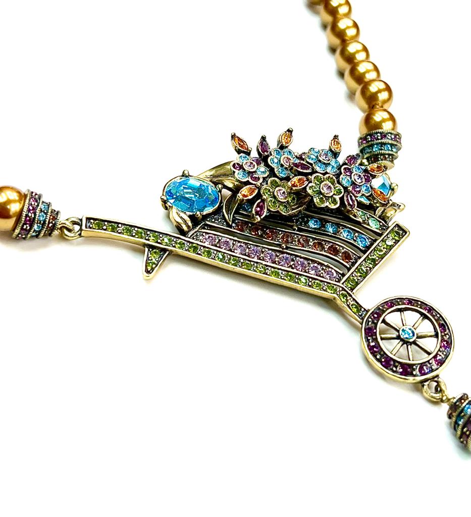 Vintage Heidi Daus "A Garden on Wheels" Crystal 18" Necklace | Jewelry & Watches:Fine Jewelry: Necklaces & Pendants
